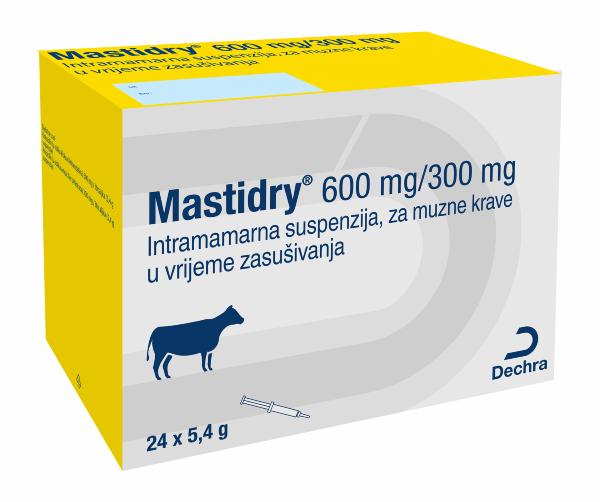 600 mg/300 mg, intramamama suspenzija, za krave u suhostaju