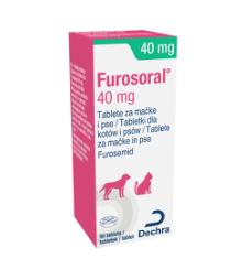 Furosoral, 40 mg, tableta za mačke i pse